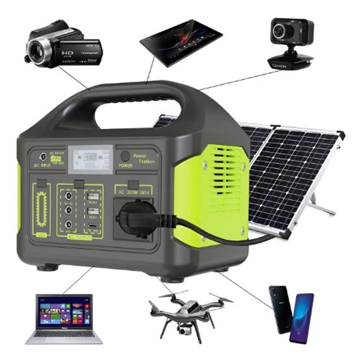 OEM - Estación Eléctrica Portátil 2048wh Batería Lifepo4 Camping