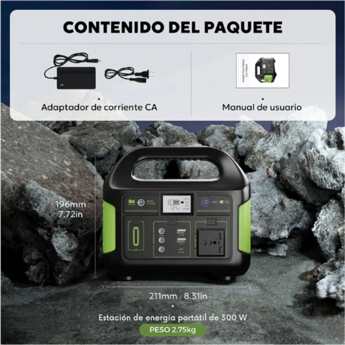 OEM - Estación Eléctrica Portátil 2048wh Batería Lifepo4 Camping