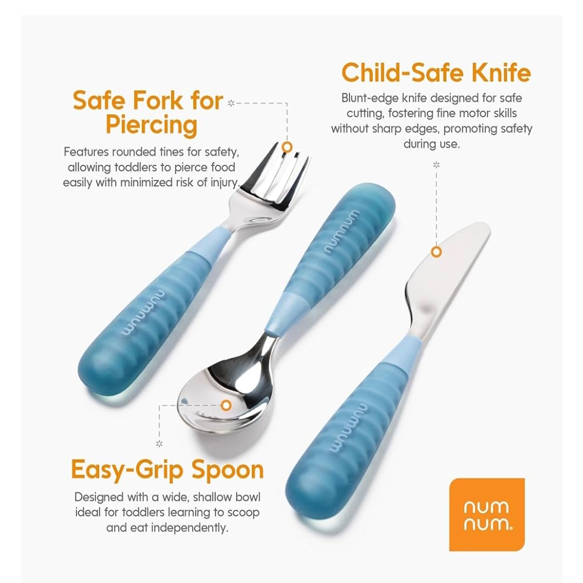 GENERICO - Cubiertos utensilios marca Num Num - Gootensils