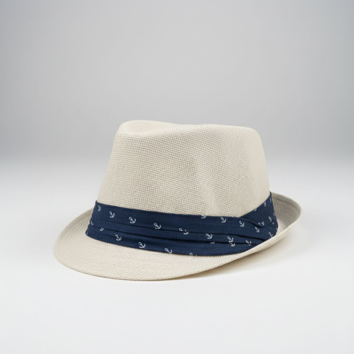 KAST PE - Sombrero Fedora Sailor Ivory Ala Chica
