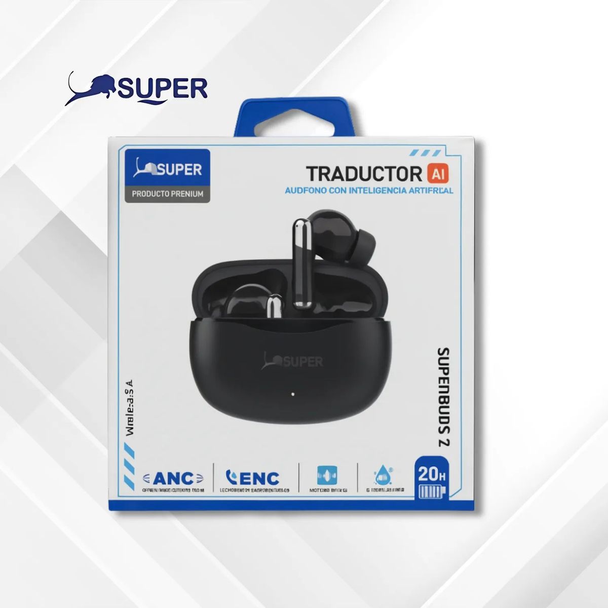 SUPER - Auriculares Bluetooth SuperBuds 2 con Traductor