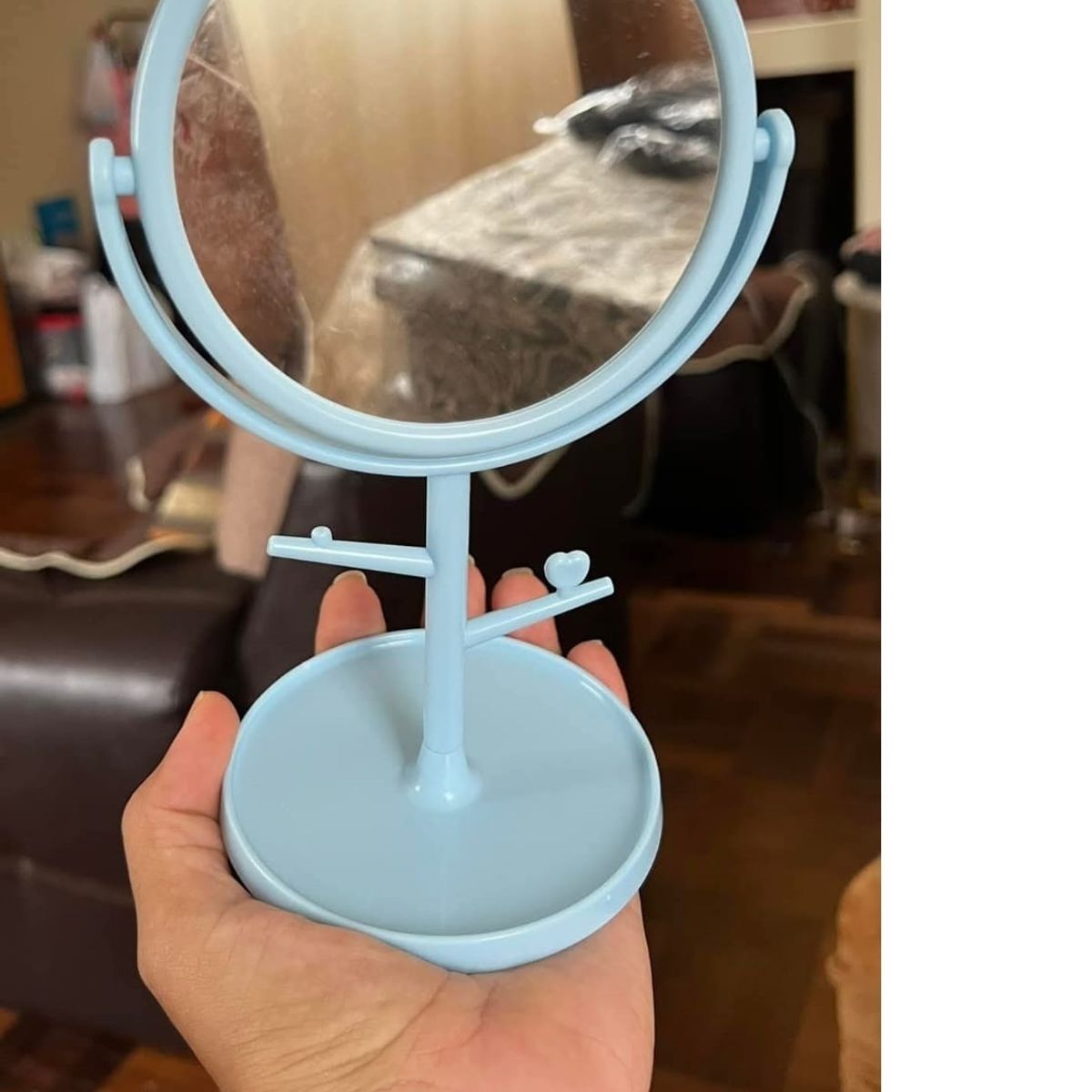 GENERICO - Espejo de escritorio en forma de orejas de gato