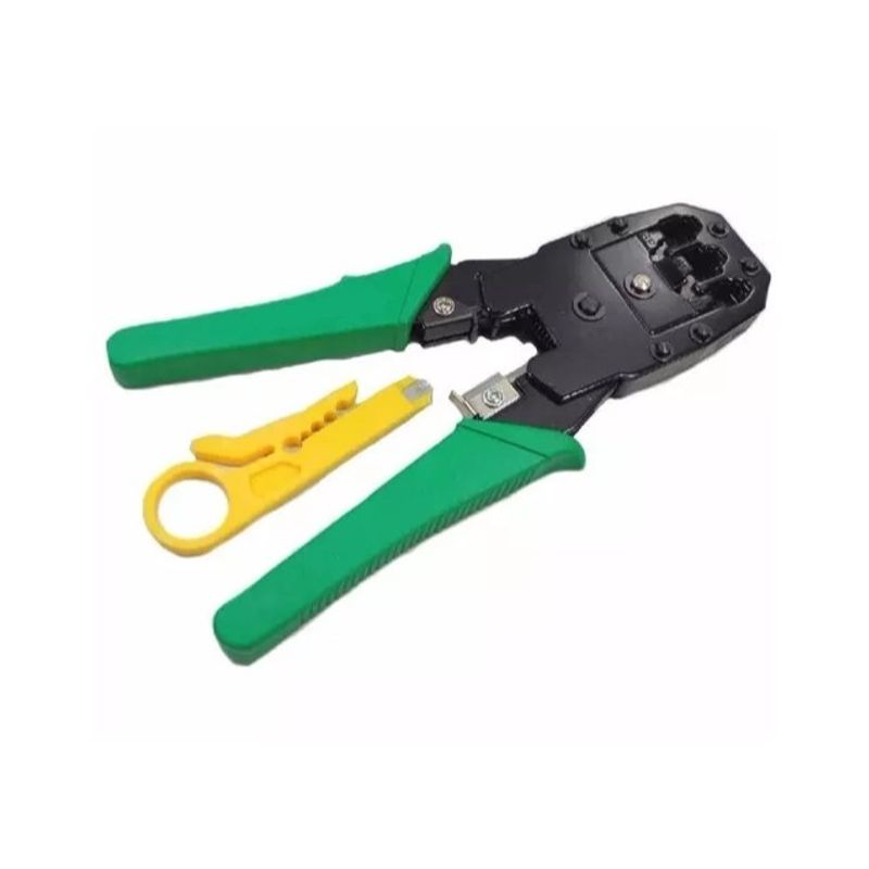 GENERICO - Crimpeadora De Cable De Red Alicate Rj45 Rj11 + Pelador