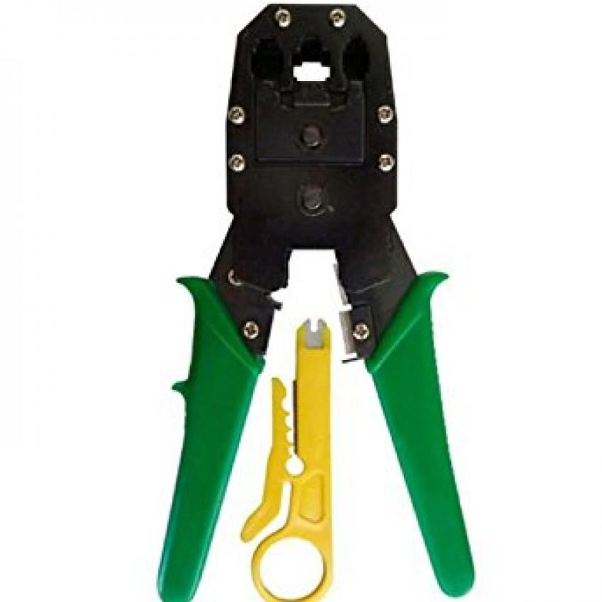 GENERICO - Crimpeadora De Cable De Red Alicate Rj45 Rj11 + Pelador