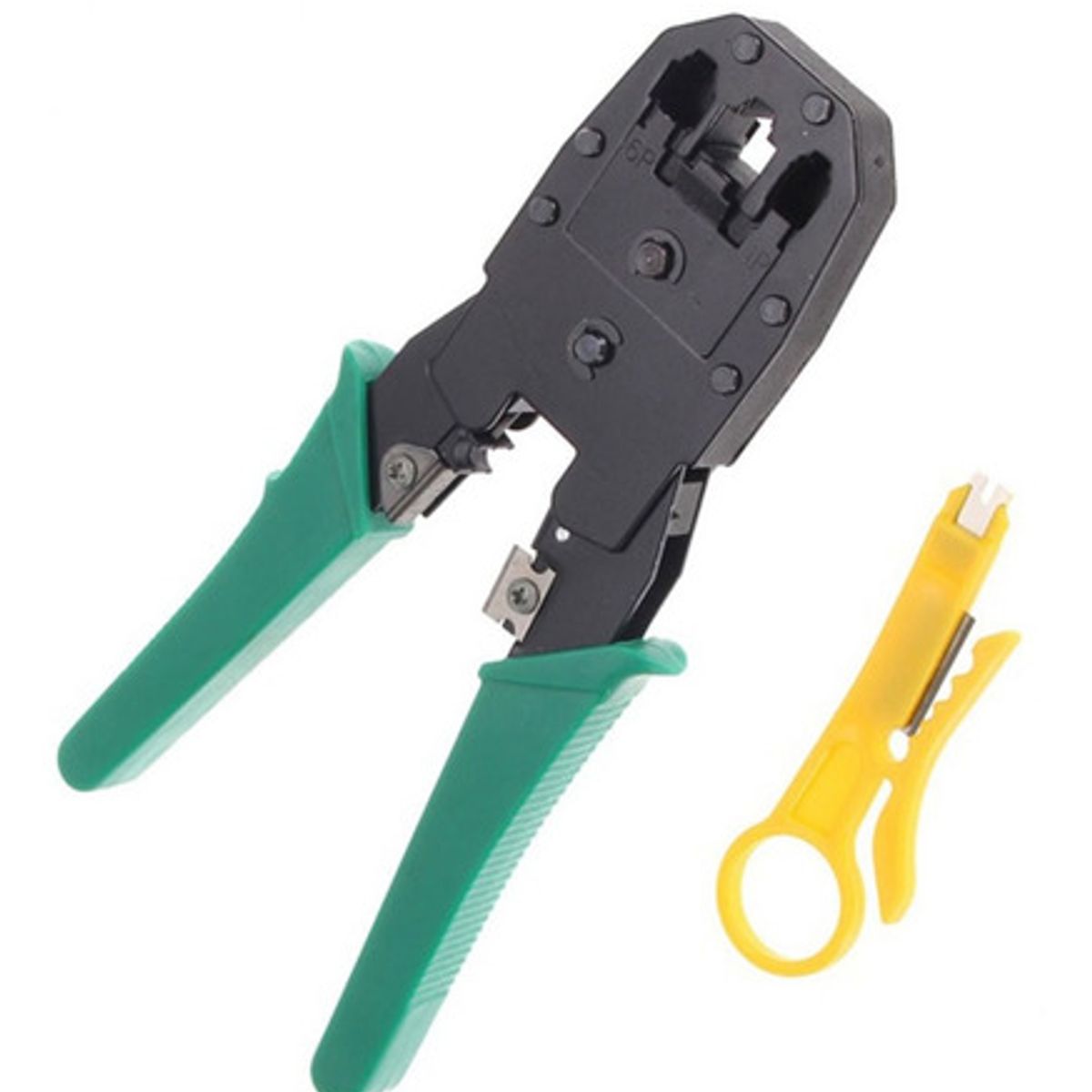 GENERICO - Crimpeadora De Cable De Red Alicate Rj45 Rj11 + Pelador