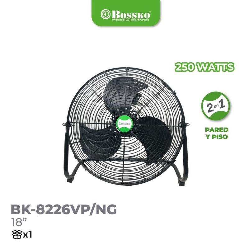 BOSSKO - Ventilador de 18 BK-8226VP/NG – Black