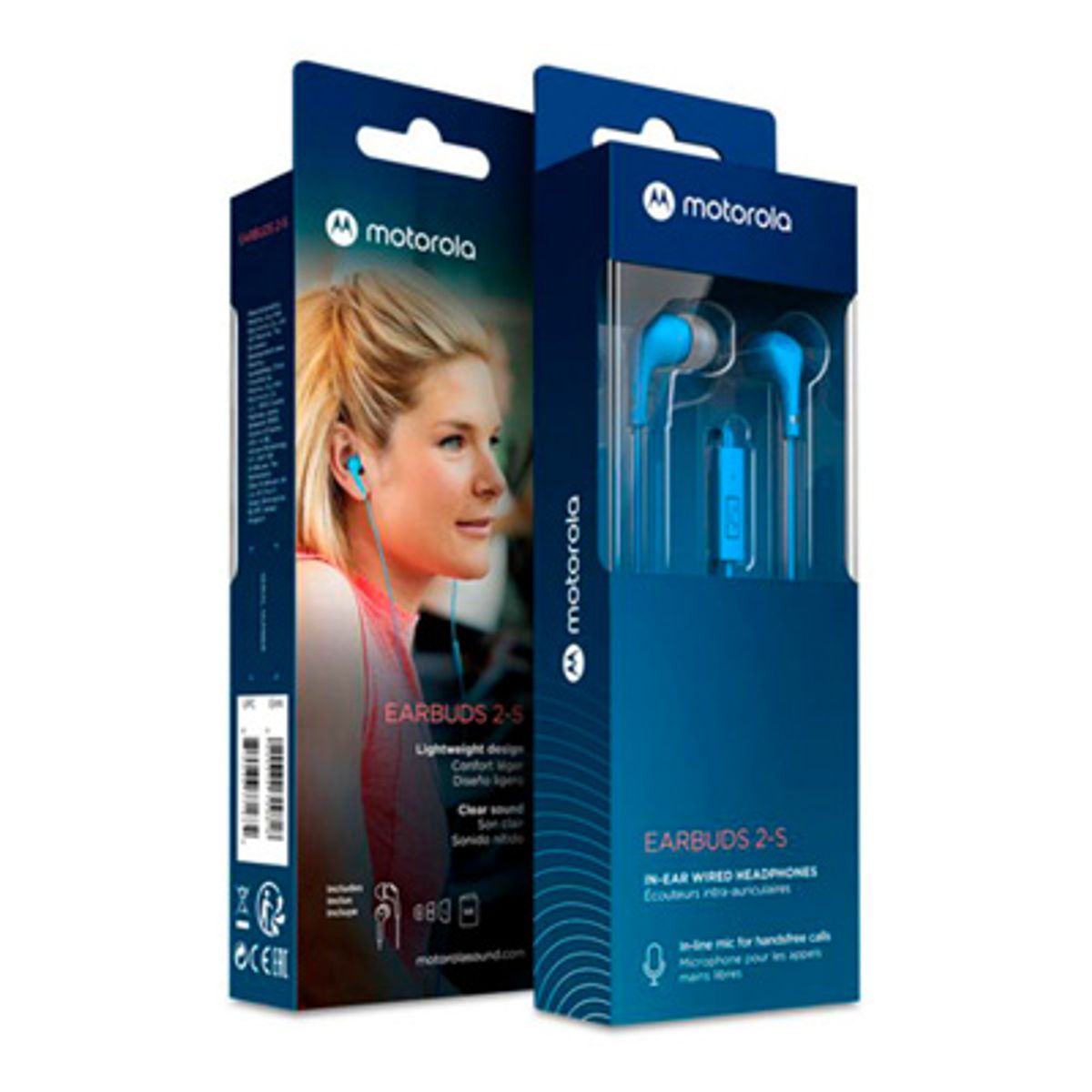 MOTOROLA - Audífonos IN EAR Wired Con Micro Earbuds 2-S  Azul