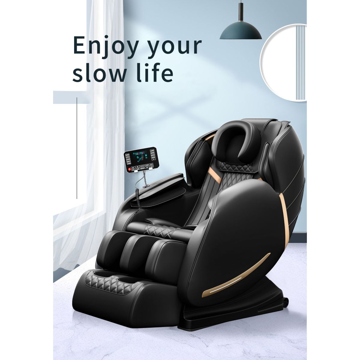 GENERICO - SILLON MASAJEADOR PREMIUM GRAVEDAD CERO MÚLTIPLES MODOS