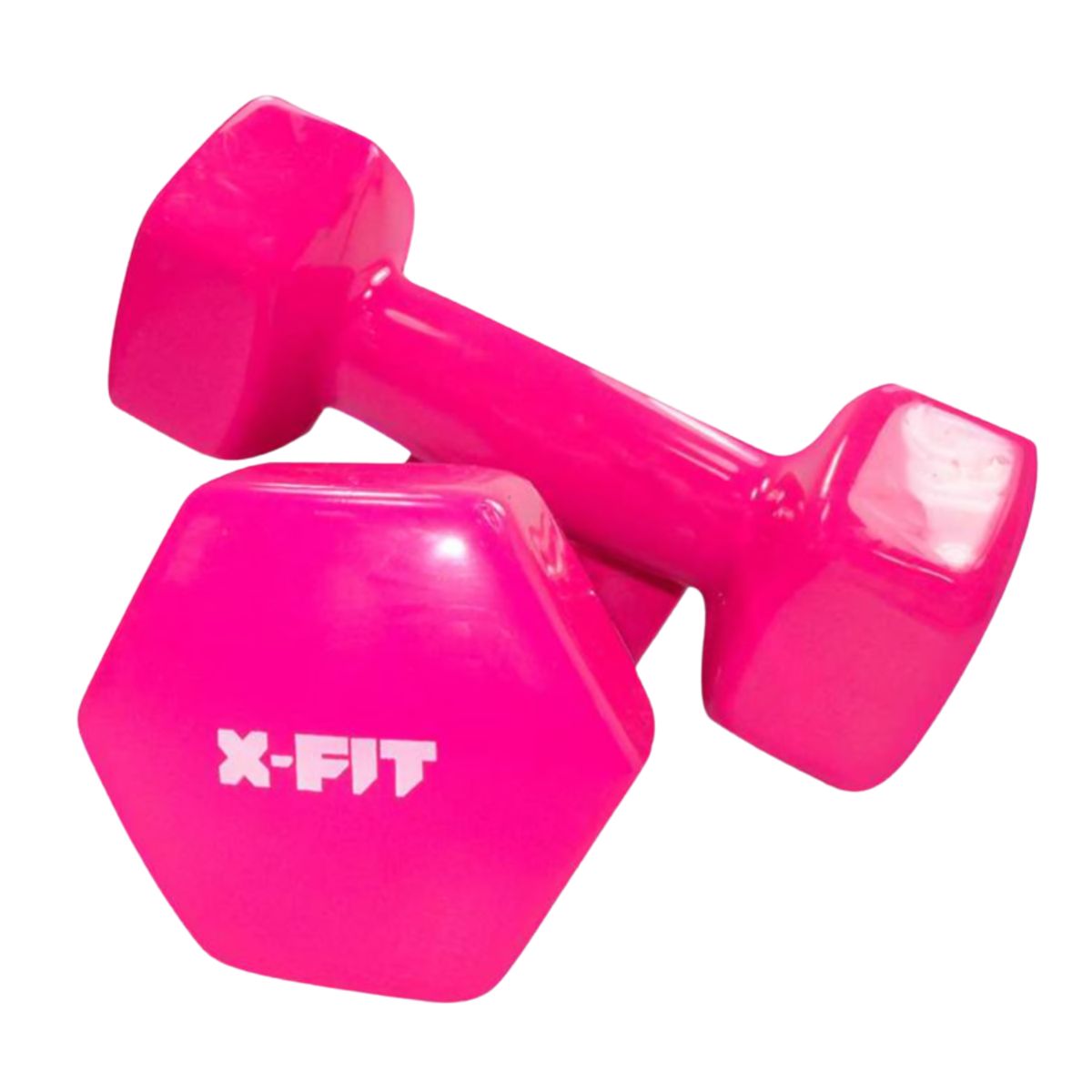 XFIT - MANCUERNAS PLASTIFICADAS 3KG ROSADO
