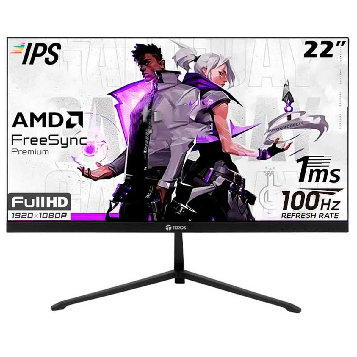 TEROS - Monitor Teros TE-2128S 22 IPS 100Hz 1MS 1920x1080 FHD FREESYNC
