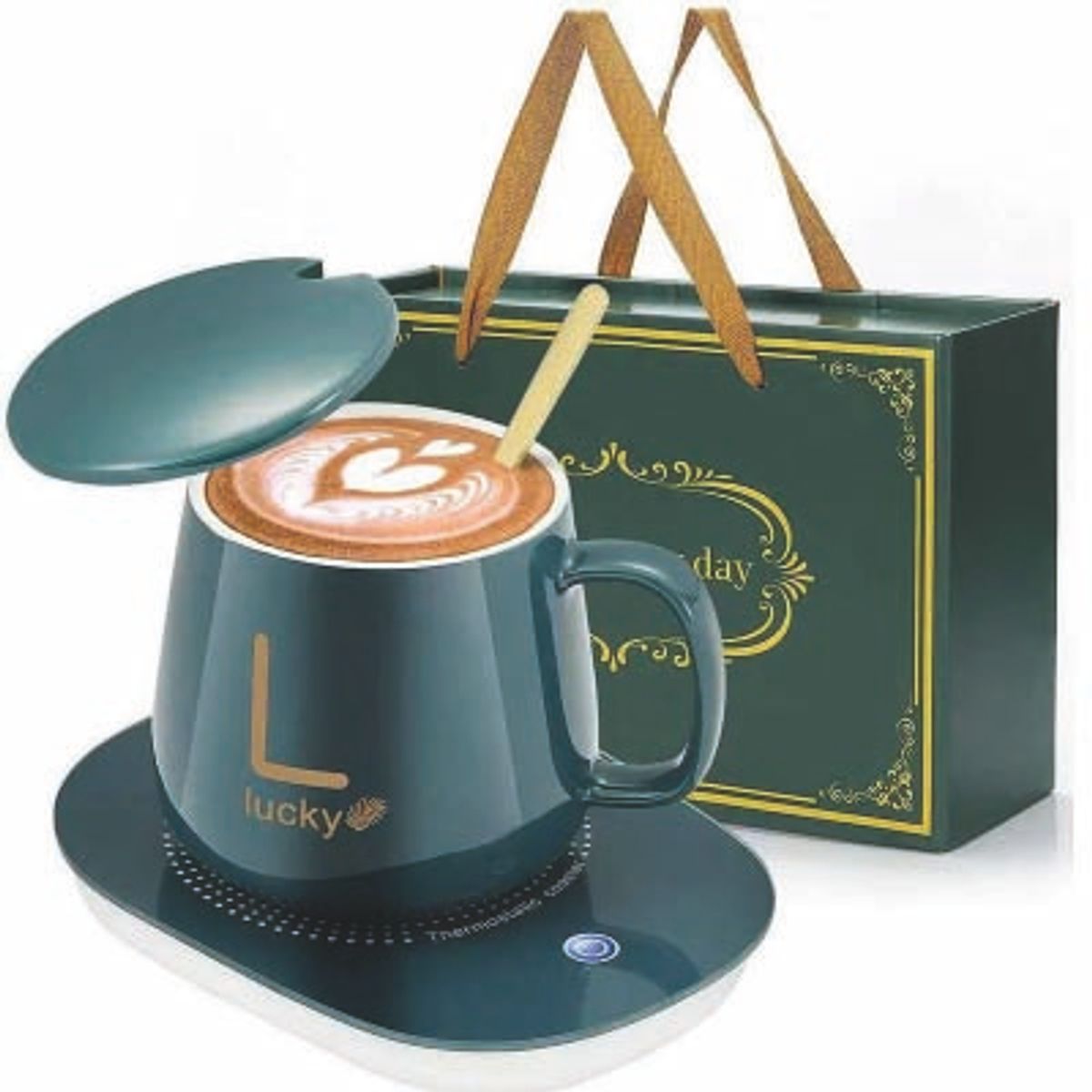 GENERICO - Taza Calentadora Eléctrica  Ideal para Café Té y Bebidas en Oficina o Casa