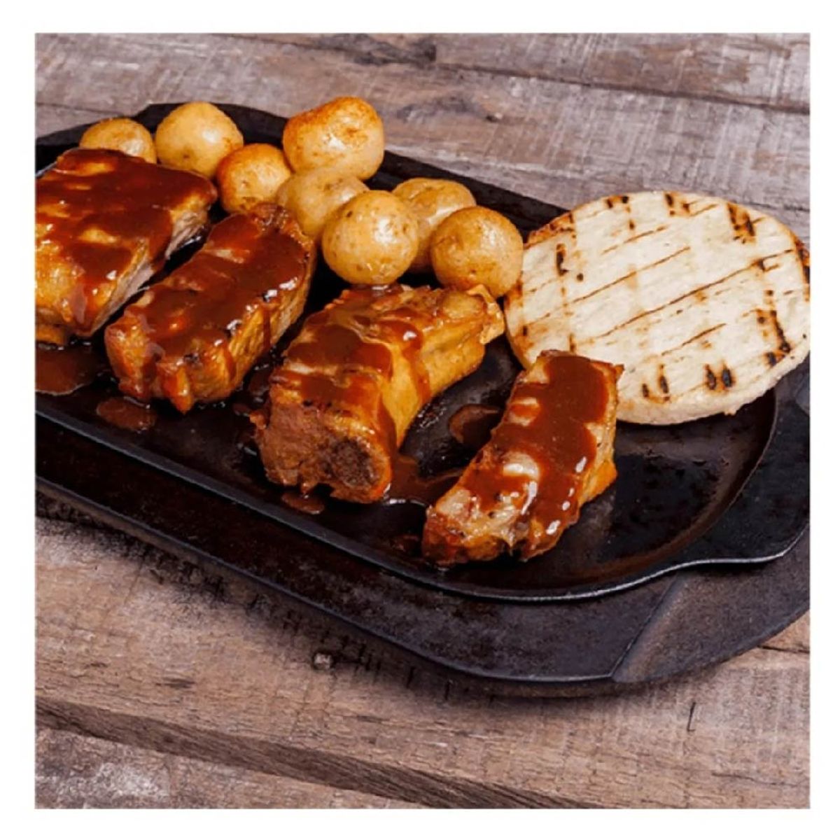 VICTORIA - Plancha ovalada VICTORIA  Hierro Fundido 34X17 cm