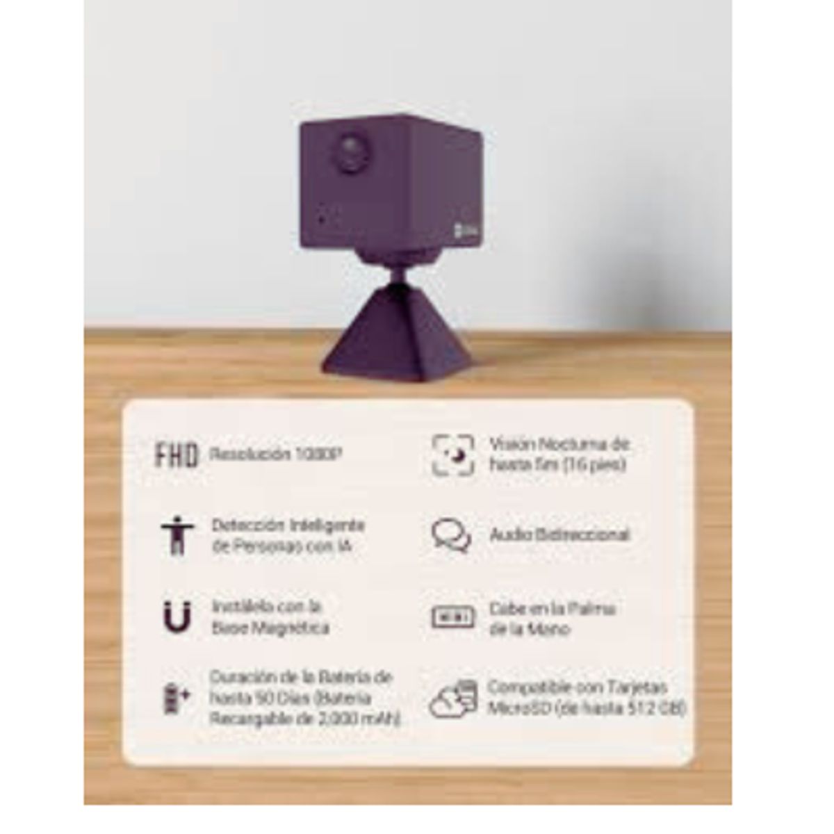 EZVIZ - CAMARA WIFI CB2 1080P 2MP EZVIZ CON AUDIO BIDIRECCIONAL DETECTOR MOVIMIENTO