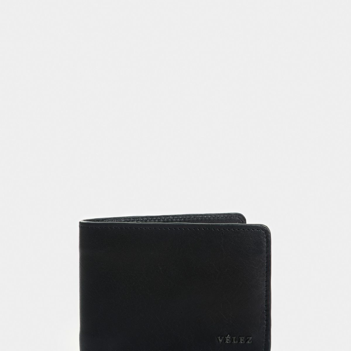 VELEZ - Vélez Billetera De Cuero Para Hombre Elia Negro