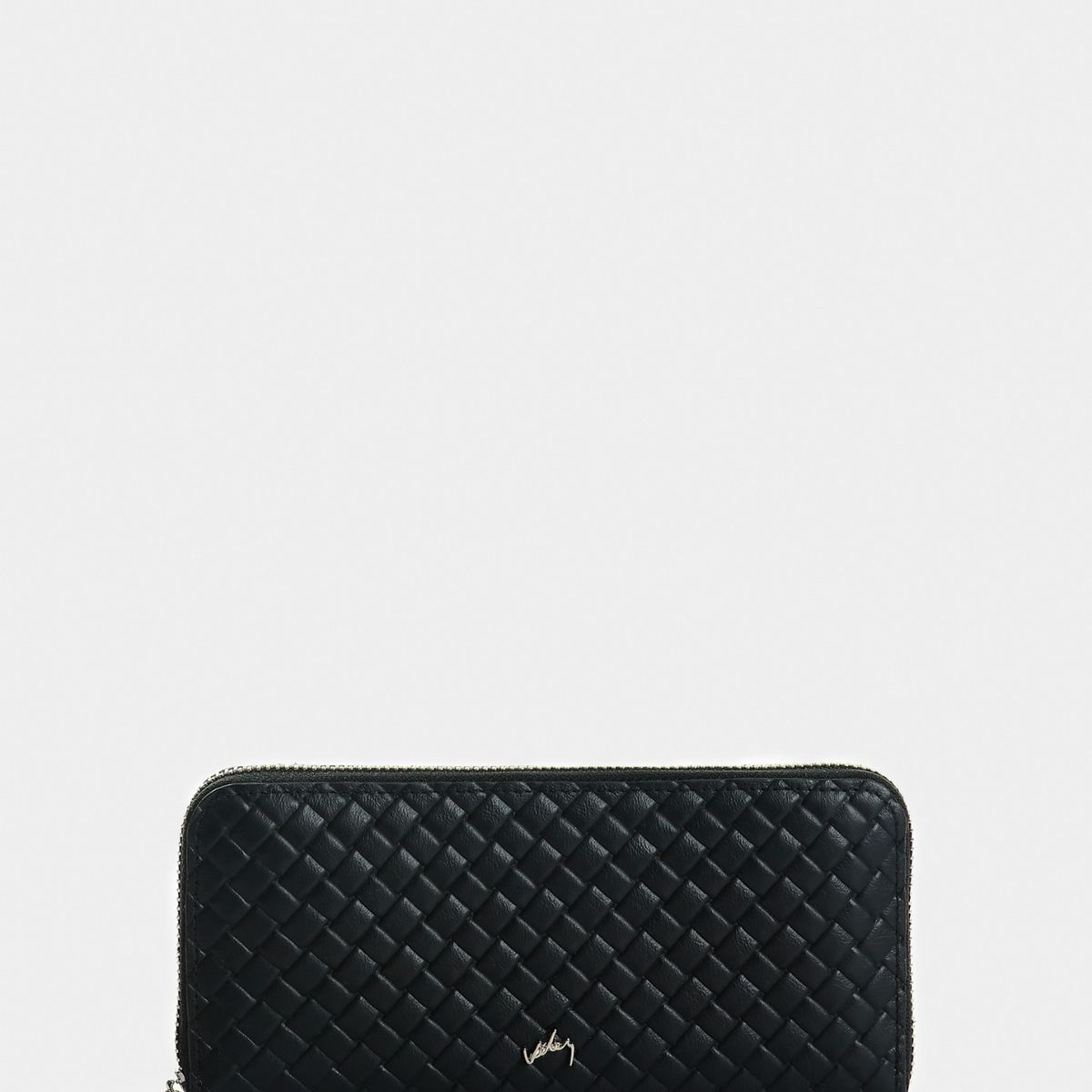 VELEZ - Vélez Billetera Porta Chequera Cuero Mujer Astra Negro