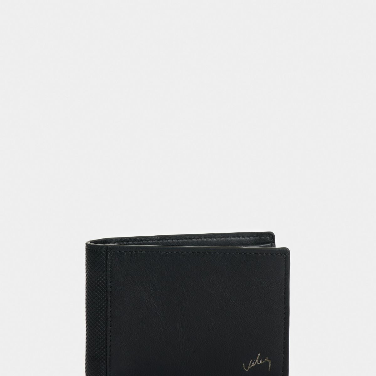 VELEZ - Vélez Billetera Cuero Con Detalle Grabado Hombre Lira Negro