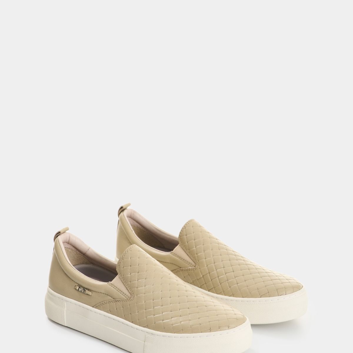 VELEZ - Vélez Mocasines De Cuero Grabado Para Mujer Anastasia Arena