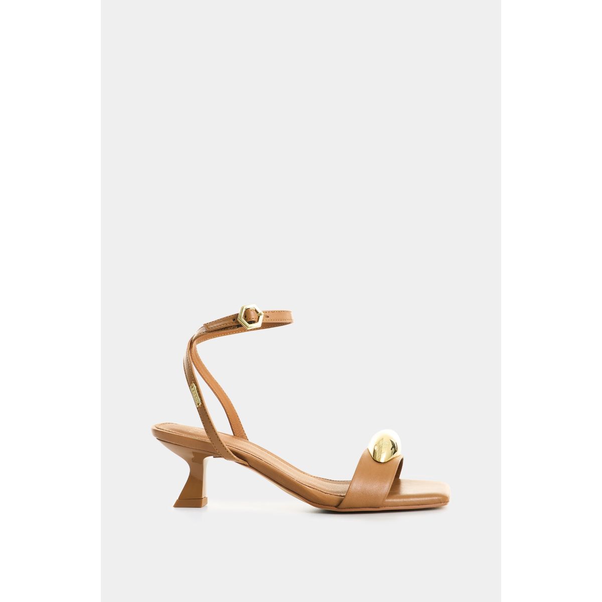VELEZ - Vélez Sandalia Tacón De Cuero Para Mujer Cleo Miel
