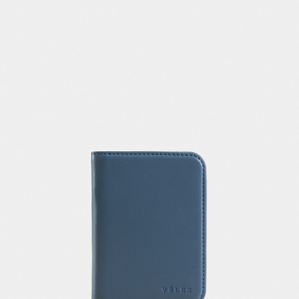 VELEZ - Vélez Porta Billetes Boreal Cuero Hombre Imantado Azul Claro