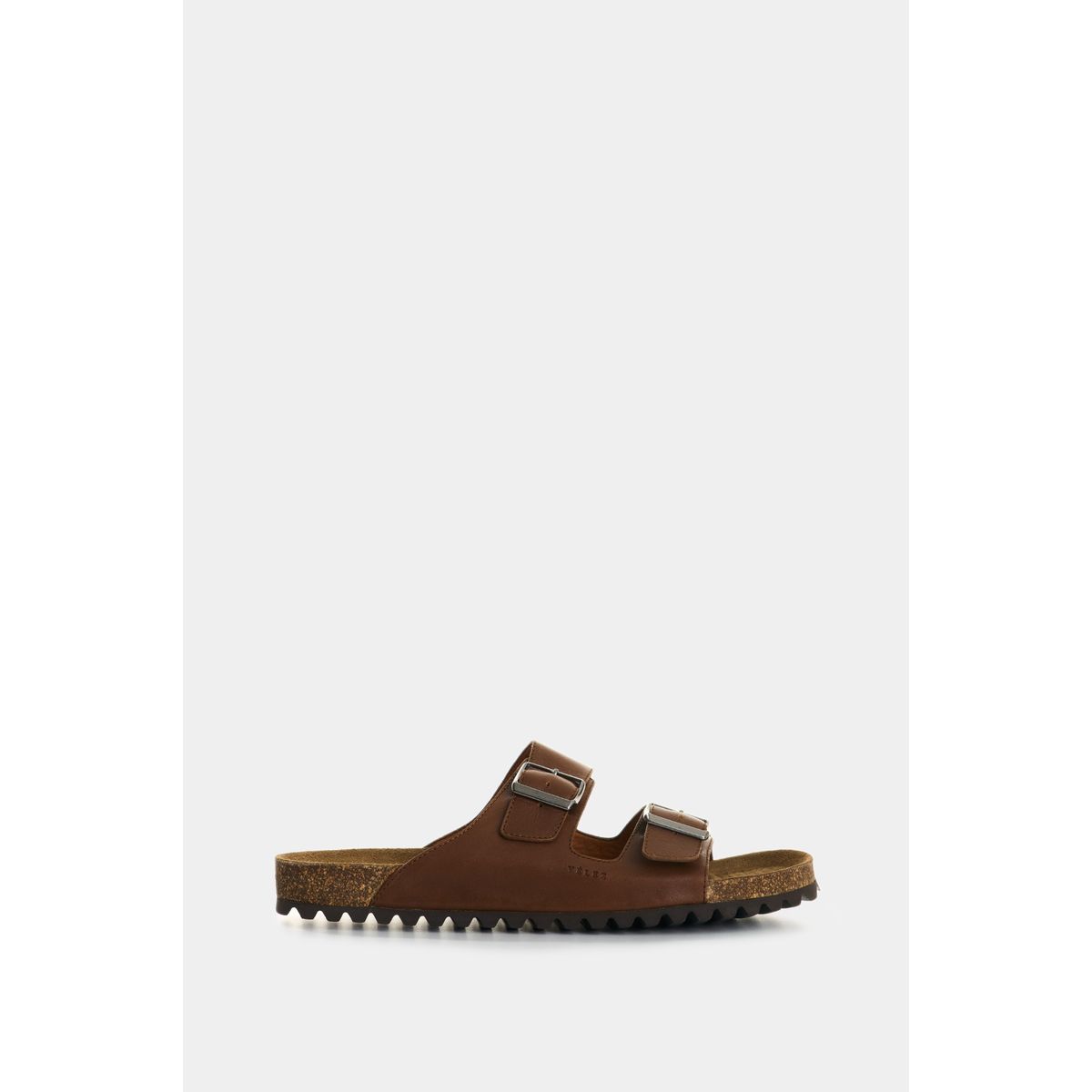 VELEZ - Vélez Sansalia Plana Elia Cuero Hombre Doble Hebilla Miel