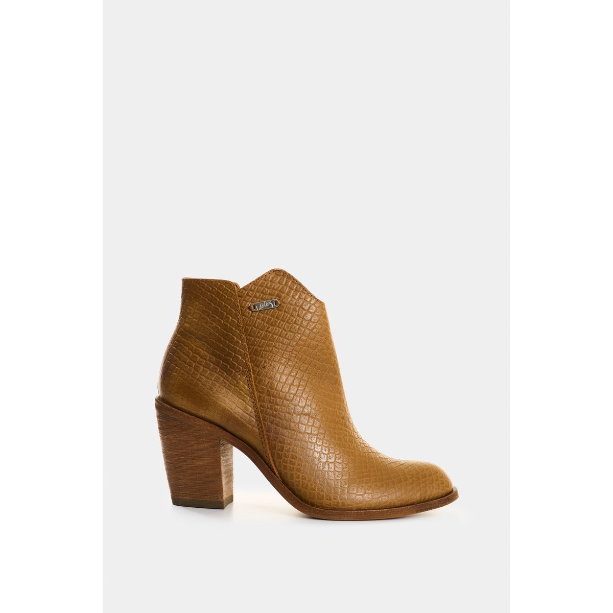 VELEZ - Vélez Botines De Cuero Grabado Para Mujer Alpha Miel