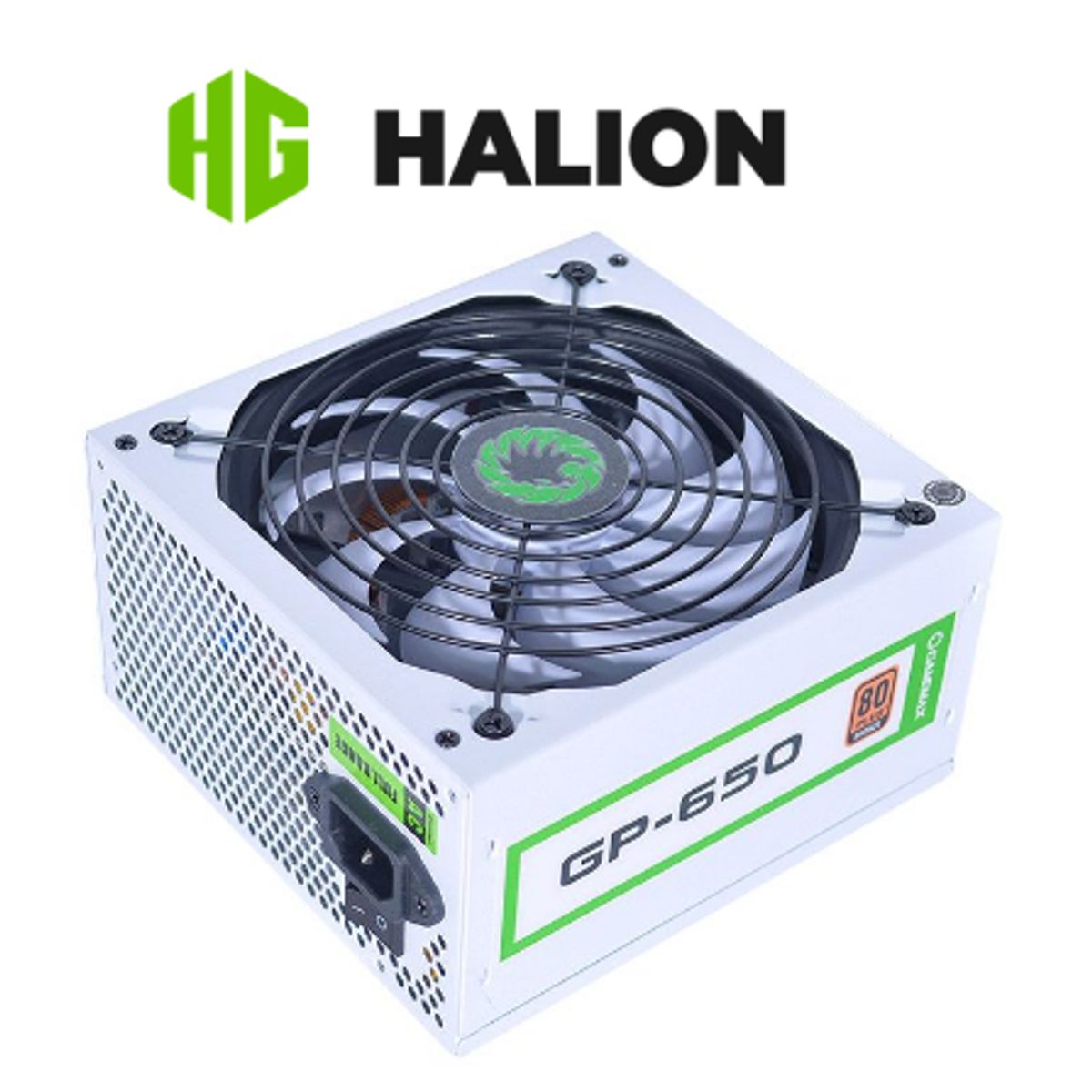 HALION - Fuente de poder GAMEMAX GP-650W WHITE HALION