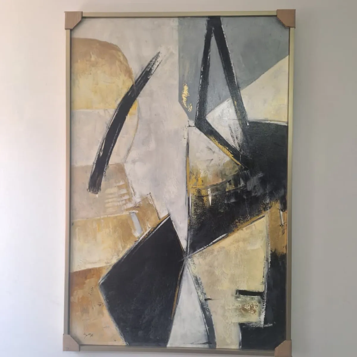 GENERICO - Cuadro decorativo al oleo abstracto 119x80 cm