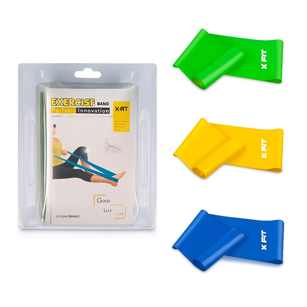 GENERICO - Set de 3 Bandas Elásticas Abiertas - XFIT