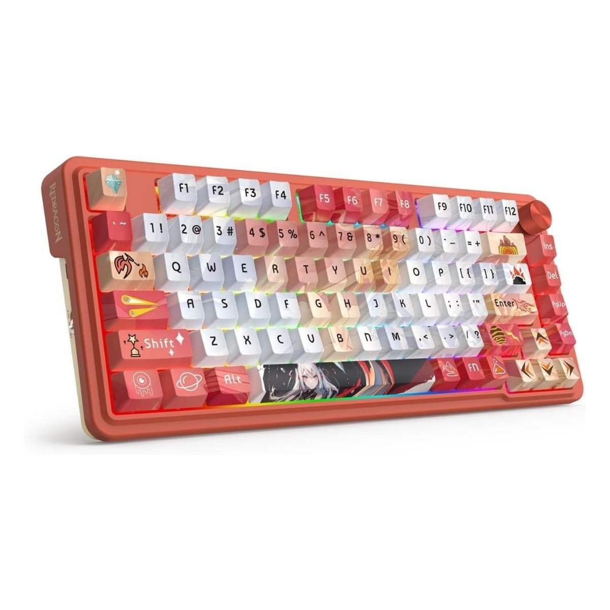 REDRAGON - Redragon - Teclado Ucal Pro K673AK 75% Wireless Anime