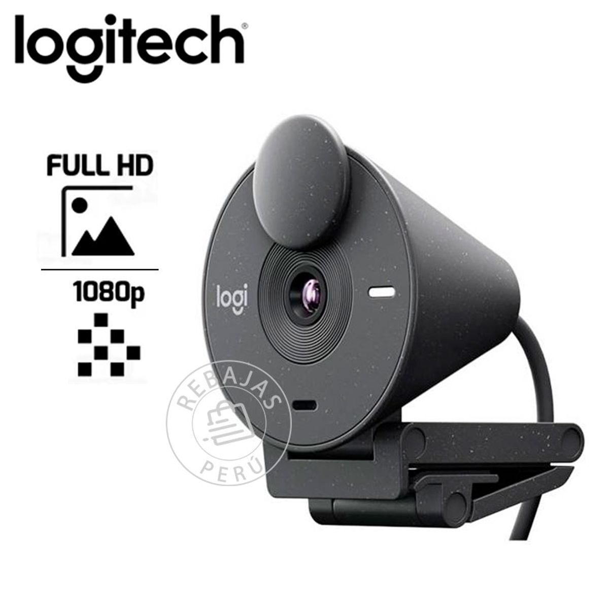LOGITECH - Cámara Logitech B2B Brio 305 FHD 1080p USB-C Black con Micrófono