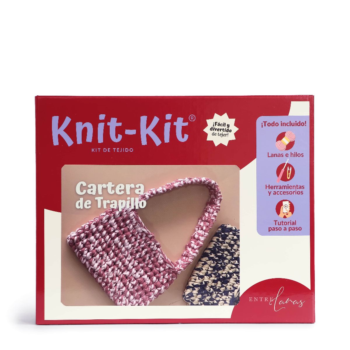 GENERICO - Kit de Tejido Cartera De Trapillo