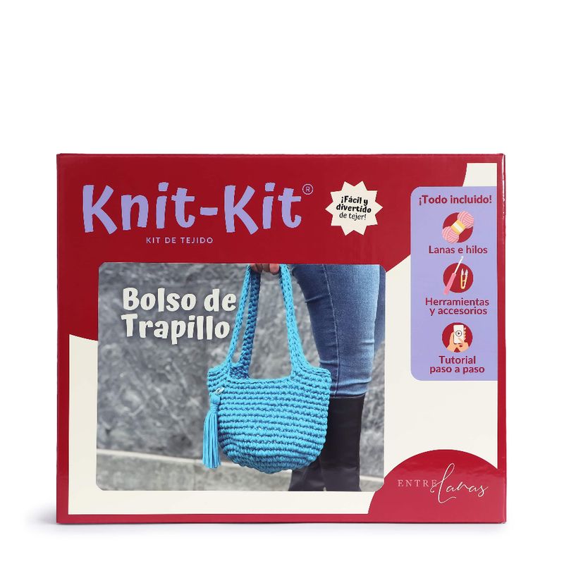 GENERICO - Kit de Tejido Bolso De Trapillo