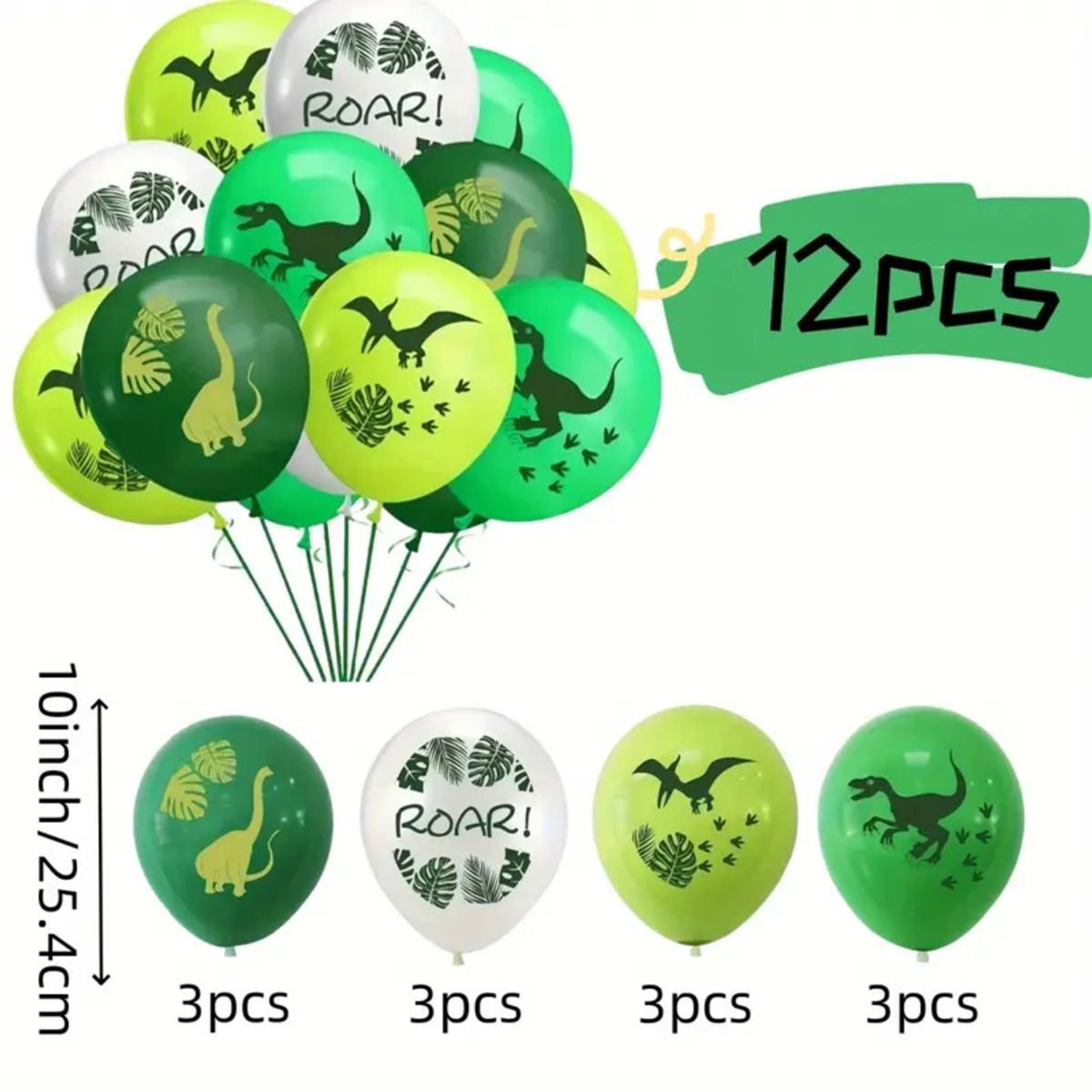 GENERICO - GLOBOS PARA CUMPLEAÑOS DE 12 PIEZAS