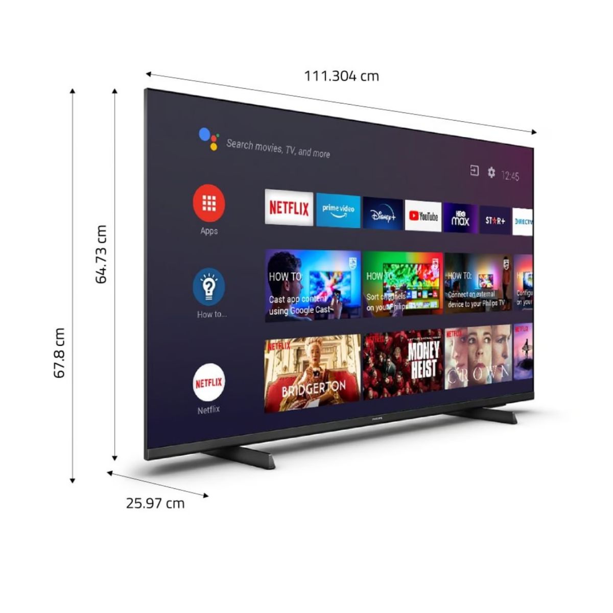 PHILIPS - TELEVISOR SMART TV PHILIPS 4K ULTRA HD 50 50PUD7406 + ANTENA DIGITAL