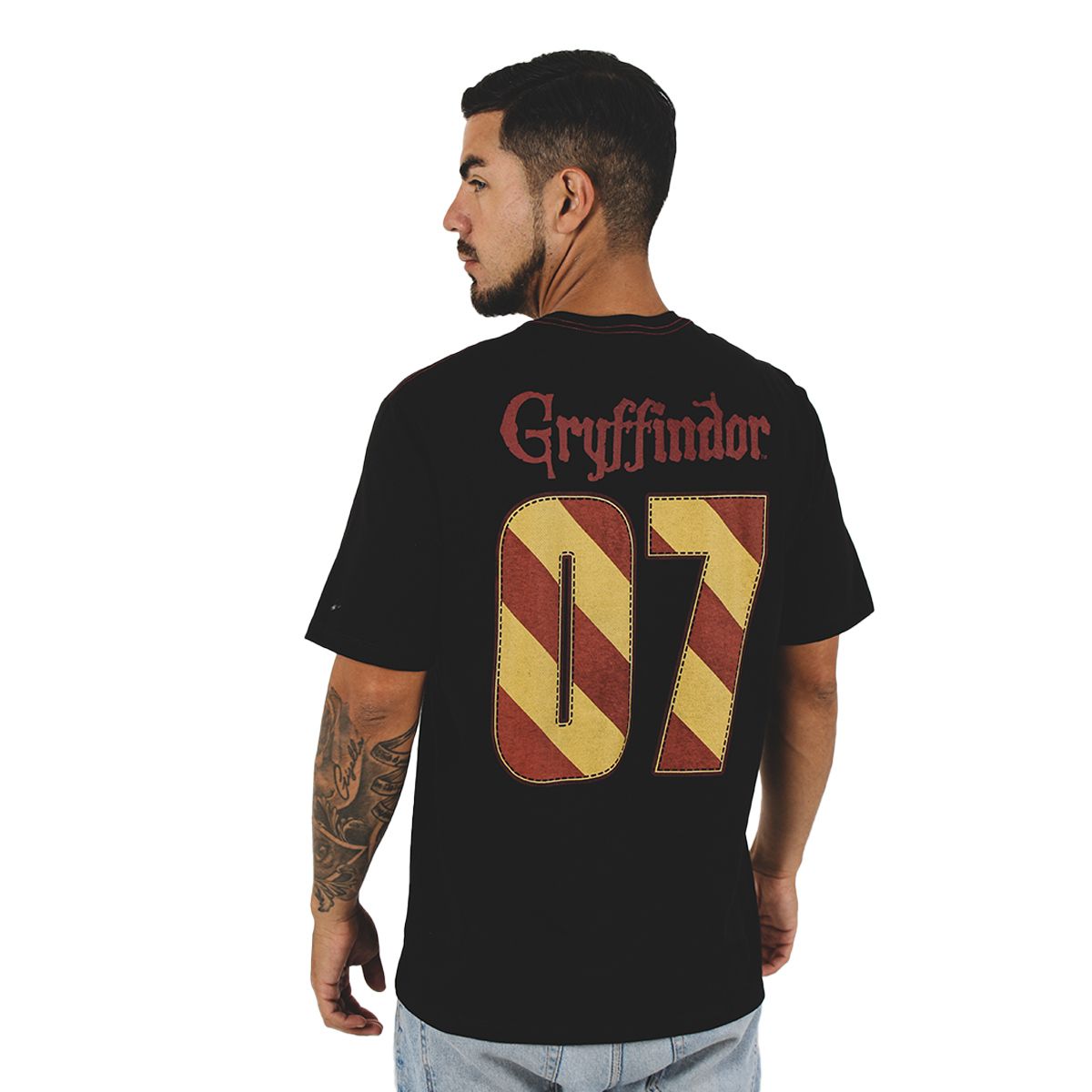 WARNER BROS - Polo Hombre Harry Potter Manga Corta Algodón Negro