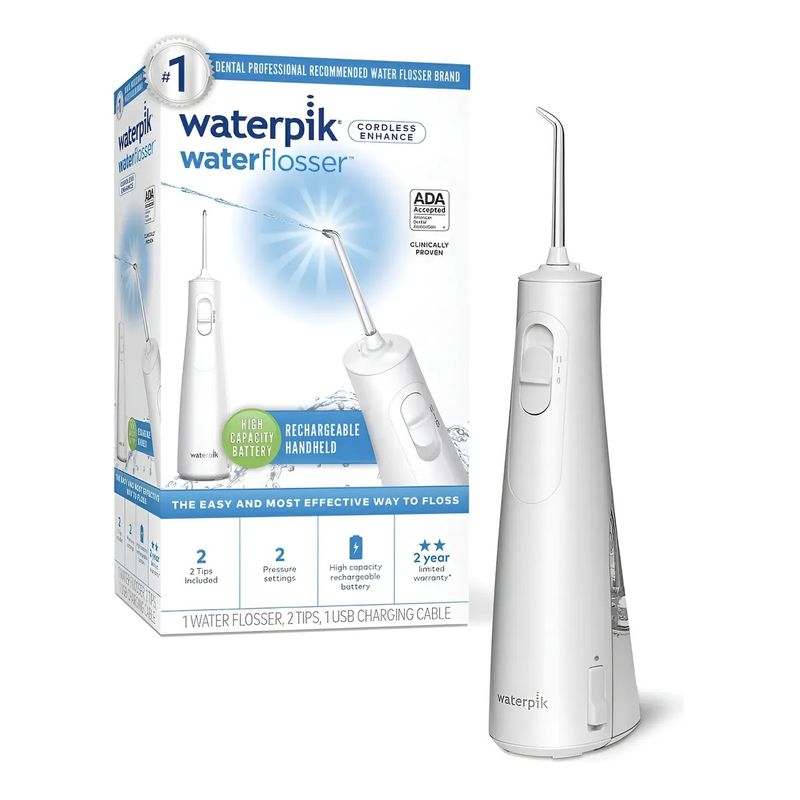 WATERPIK - Irrigador Bucal Waterpik Basico Inalambrico 2 Boquilla 2 Int