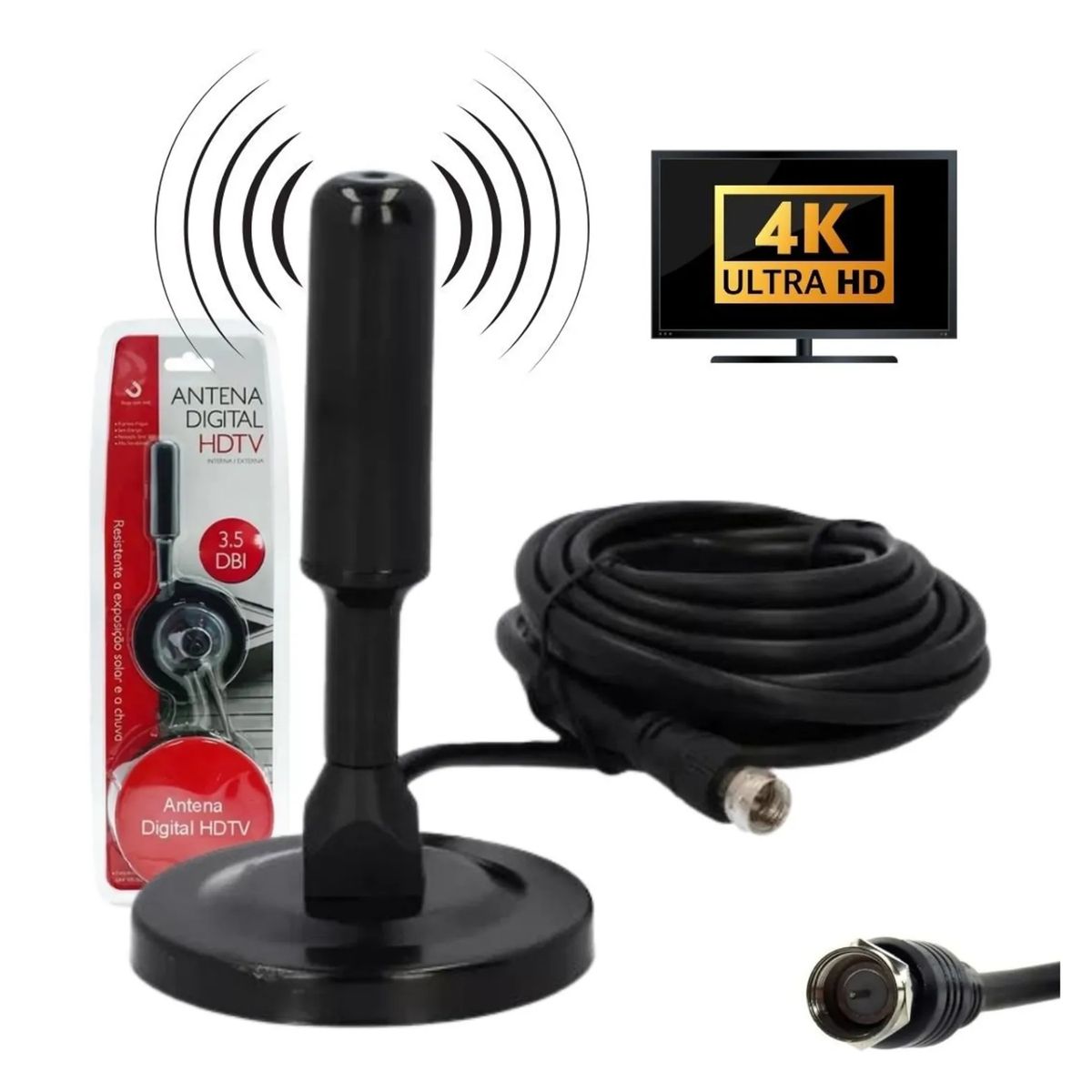 GENERICO - ANTENA DIGITAL TV HDTV INTERNA EXTERNA