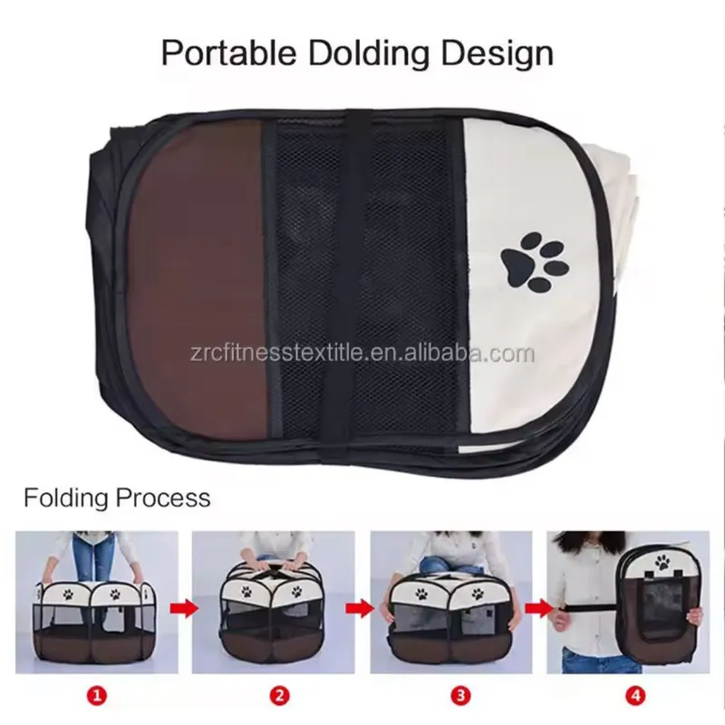 GENERICO - Corral Plegable Portatil Jaula Para Mascotas Bebes - Talla S