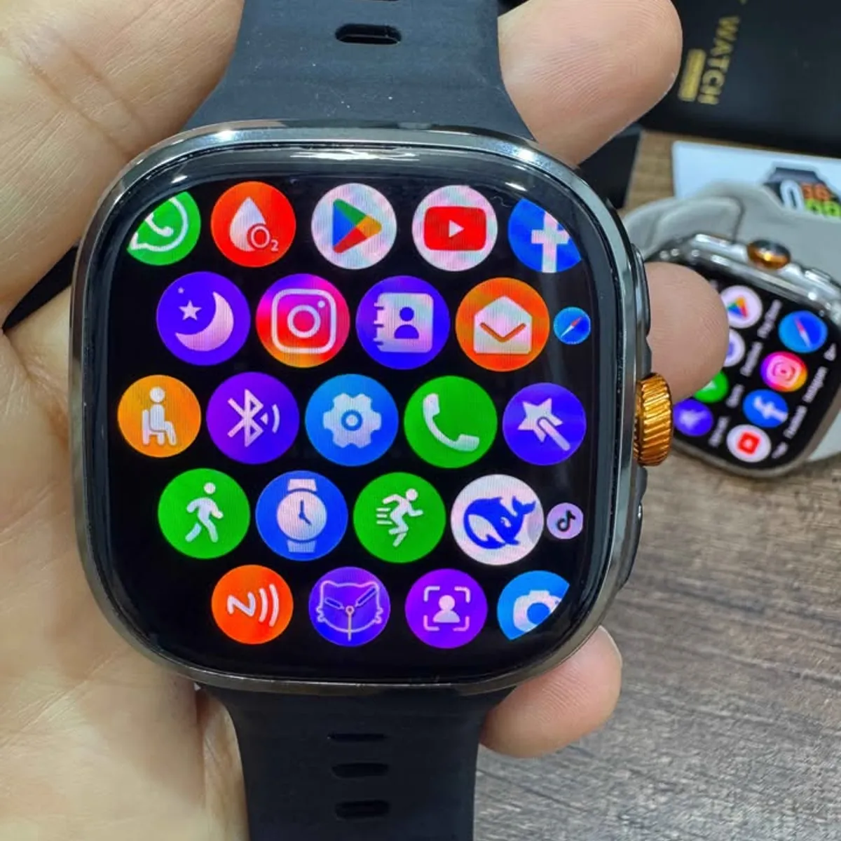 GENERICO - SmartWatch M99 Chip Android Pantalla Amoled 2.16 Negro