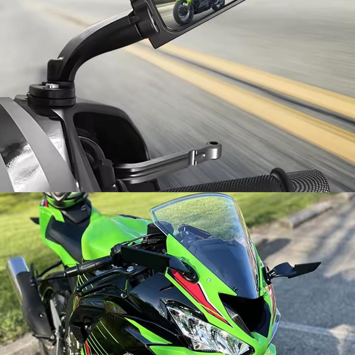 UNIVERSAL - ESPEJO ALERON DEPORTIVO UNIVERSAL MOTO