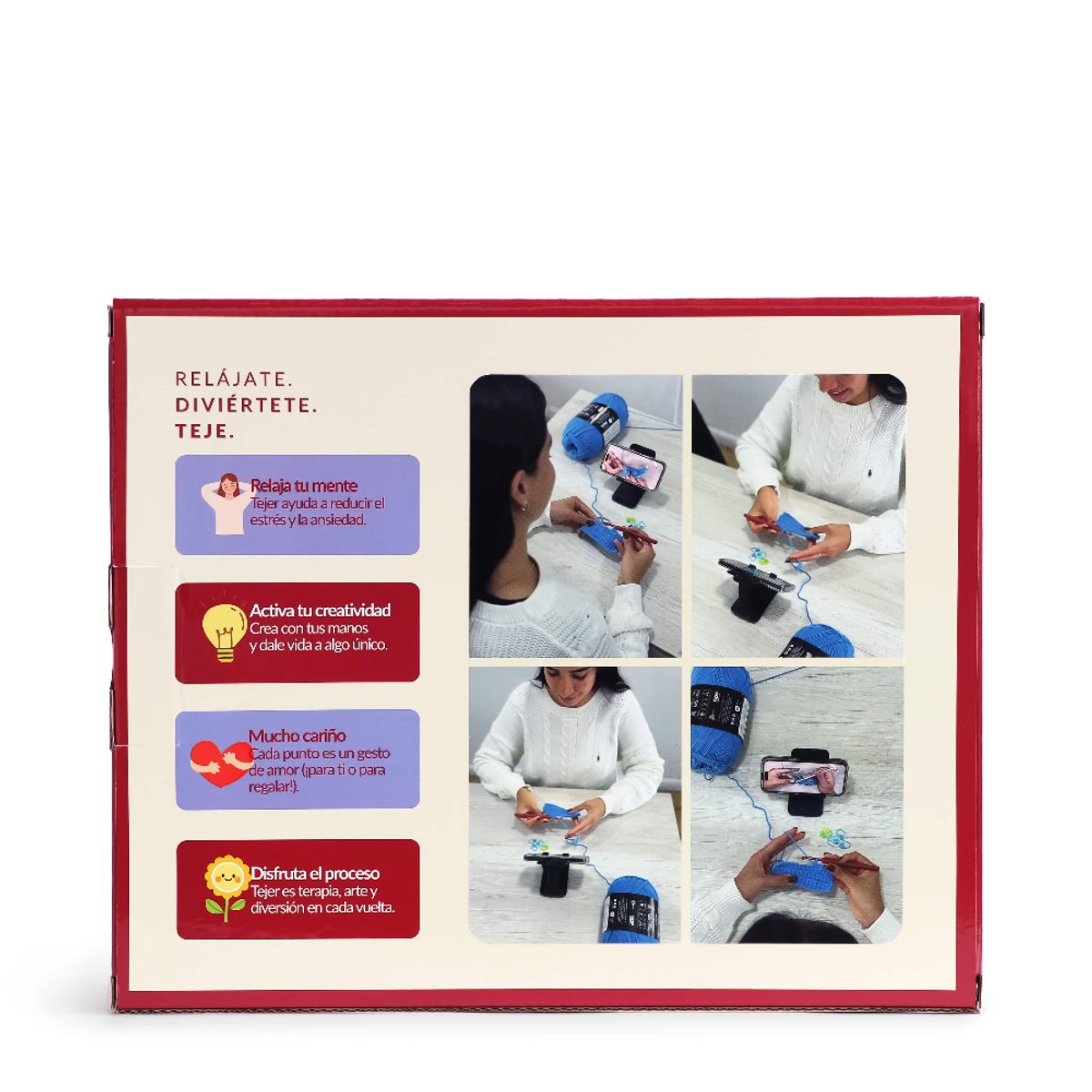 GENERICO - Kit de Tejido Iniciacion al Crochet