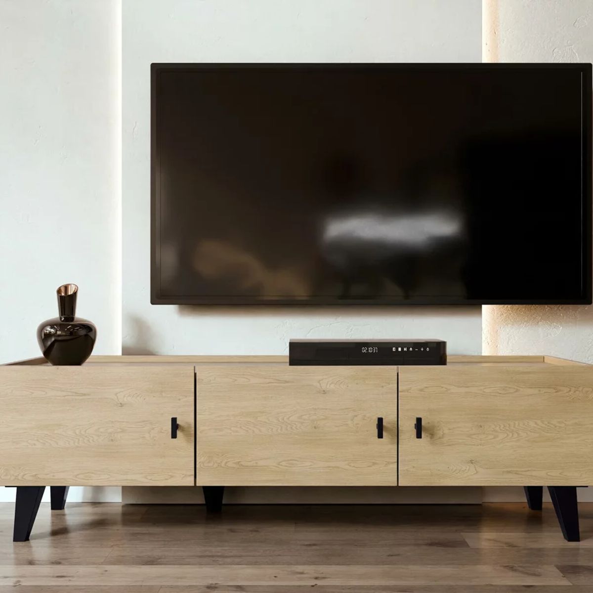 R&R MUEBLES - Mueble de TV Estilo Nordico Gemma 150 cm R&R MUEBLES