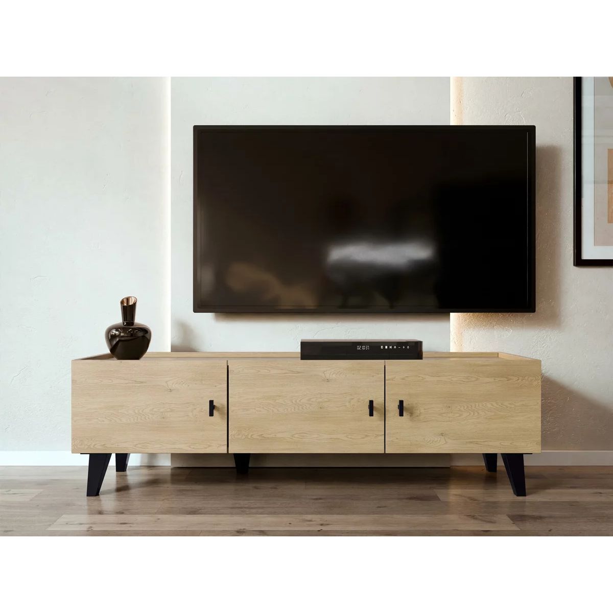 R&R MUEBLES - Mueble de TV Estilo Nordico Gemma 150 cm R&R MUEBLES