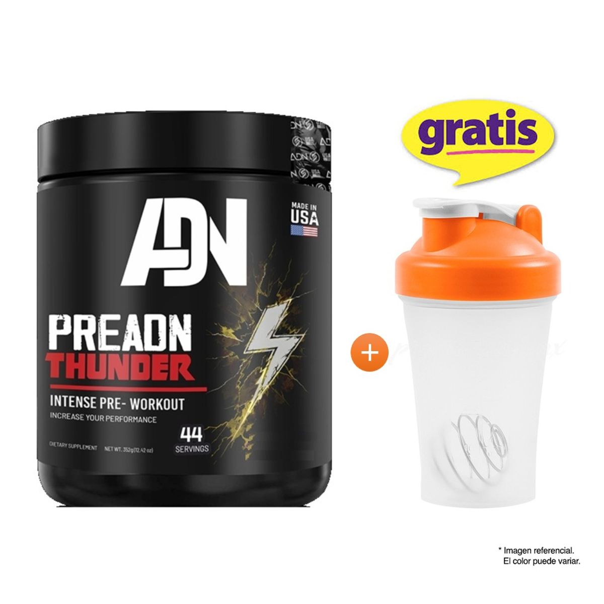 ADN - PREADN THUNDER 352 GRAMOS PRE-ENTRENO FRUIT PUNCH