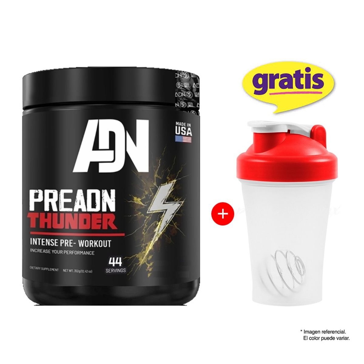 ADN - Pre Adn Thunder 352gr Fruit Punch ADN Nutrition