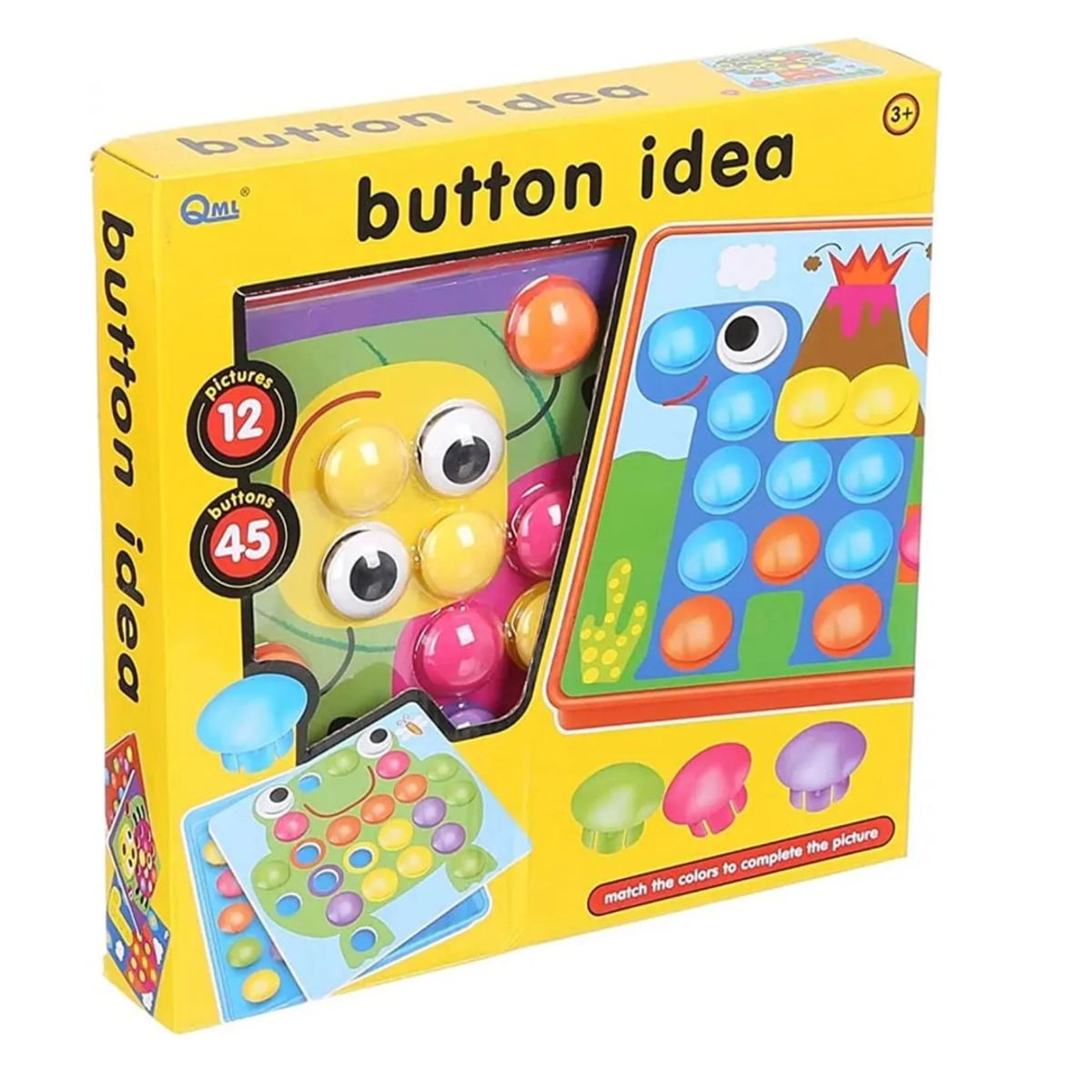 GENERICO - Rompecabezas 3D para Niños con Botones Coloridos