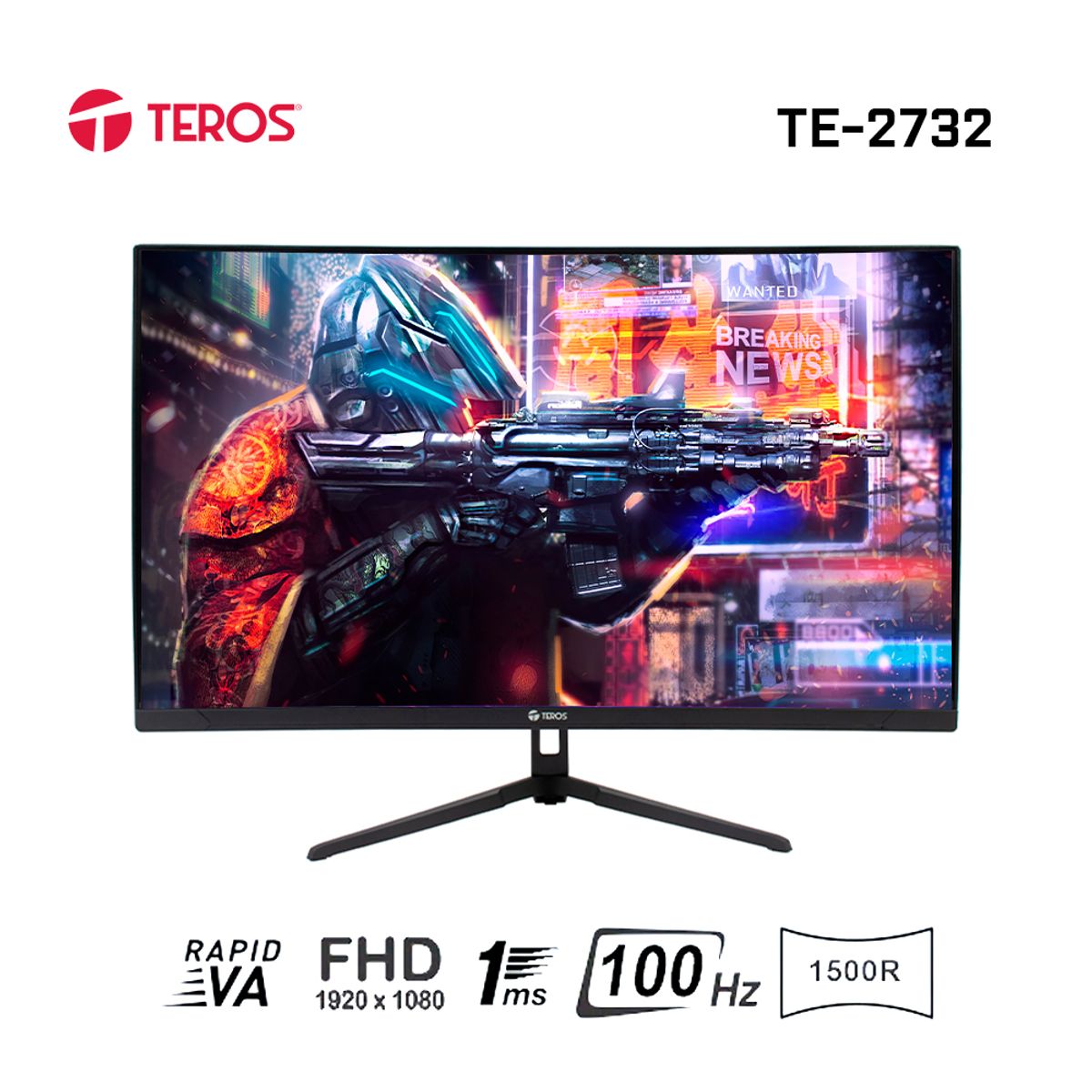 TEROS - Monitor Teros TE-2732S 27 VA 100Hz Full HD HDMI DPVESAFREESYNC