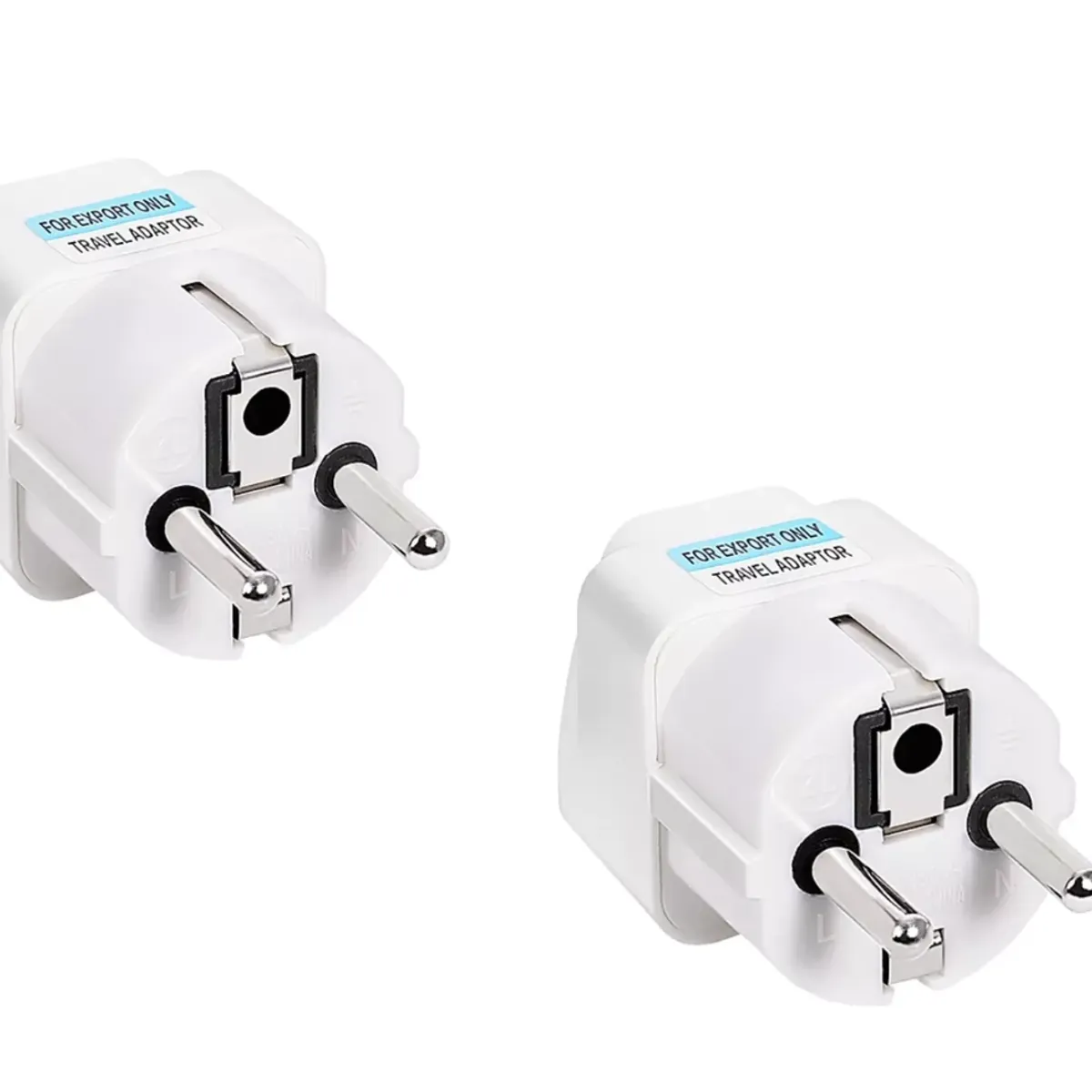 GENERICO - Pack de 3 Adaptadores de Enchufe Universal Europeo – De Viaje