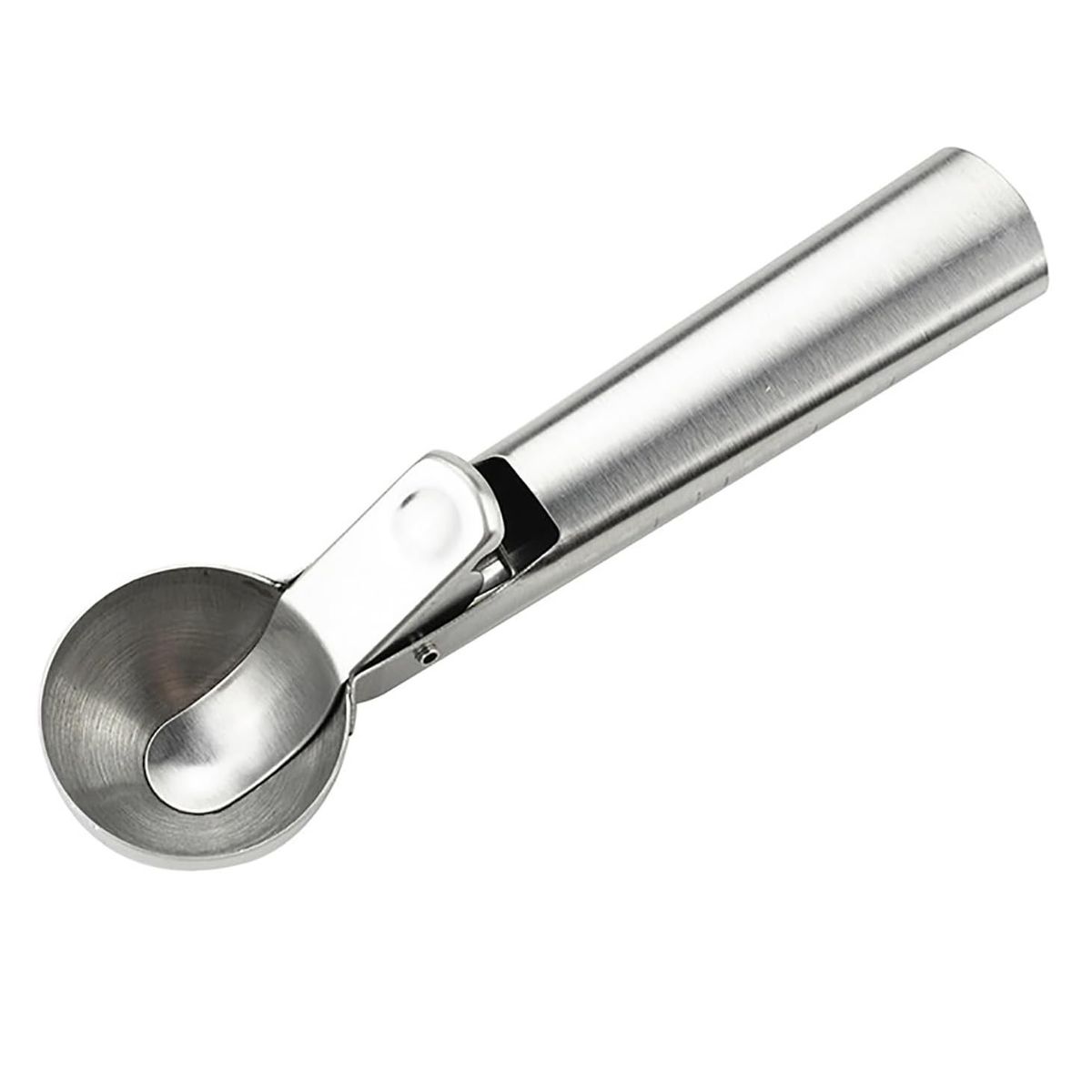 GENERICO - CUCHARA DE HELADO DE ACERO INOXIDABLE CON GATILLO 5 CM