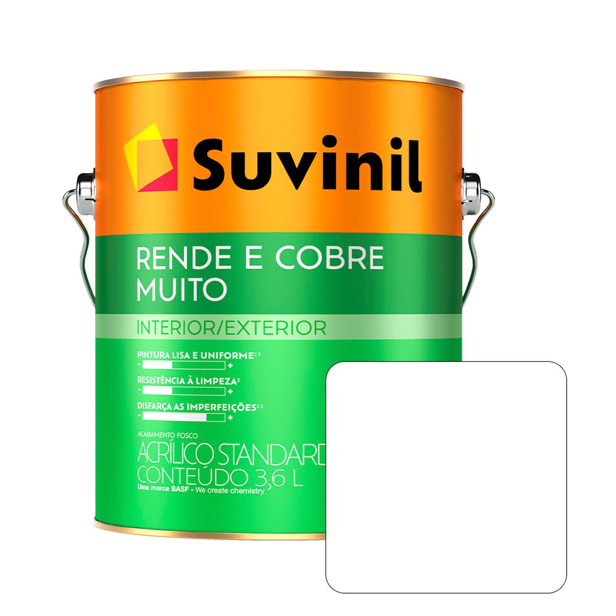SUVINIL - SUVINIL LÁTEX RINDE & CUBRE MUCHO  BLANCO X 3.6 L